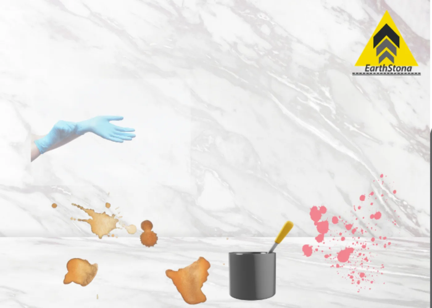 turmeric stain removal from marble floor